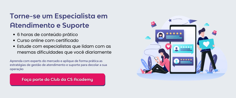 Banner do curso de Gestão de Atendimento e Suporte ao cliente da CS Academy